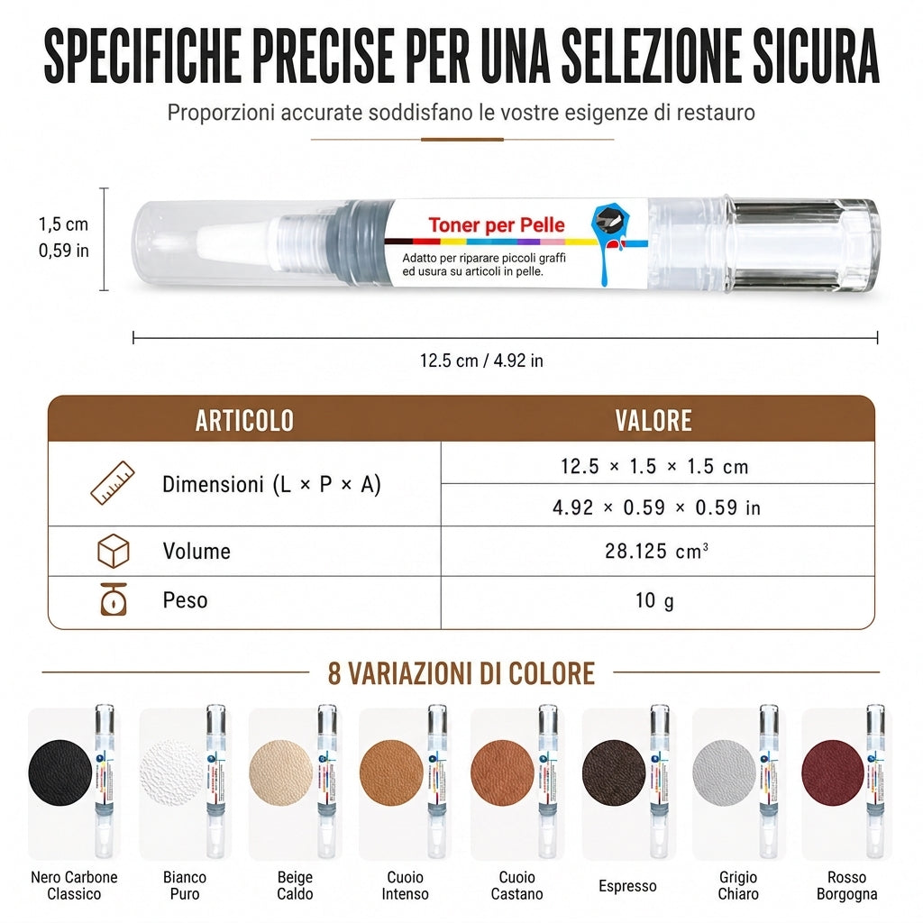 📢📢SCONTO DEL 60%! ⏰Penna ritocco per pelle per scarpe borse divani e giacche Ripristino colore e riparazione graffi