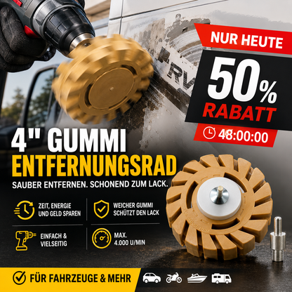 Gummischleifscheibe für Gummiabzieher
