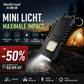 🔦 Mini Linterna LED Llavero ✨ Recargable USB Potente | 🧲 Lámpara de Trabajo Magnética | 🧢 Lámpara para Gorra | 🚶 Luz de Seguridad Nocturna | ⚡ Dispositivo de Iluminación de Emergencia Multifuncional para Exteriores
