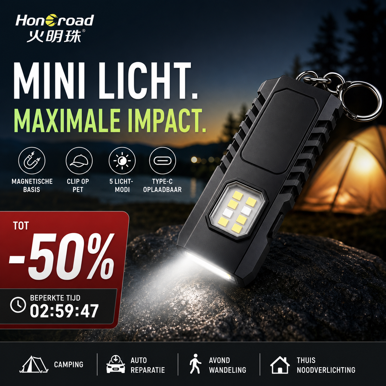🔦 Mini Linterna LED Llavero ✨ Recargable USB Potente | 🧲 Lámpara de Trabajo Magnética | 🧢 Lámpara para Gorra | 🚶 Luz de Seguridad Nocturna | ⚡ Dispositivo de Iluminación de Emergencia Multifuncional para Exteriores