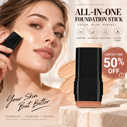 Stick fondotinta 2 in 1 con pennellino